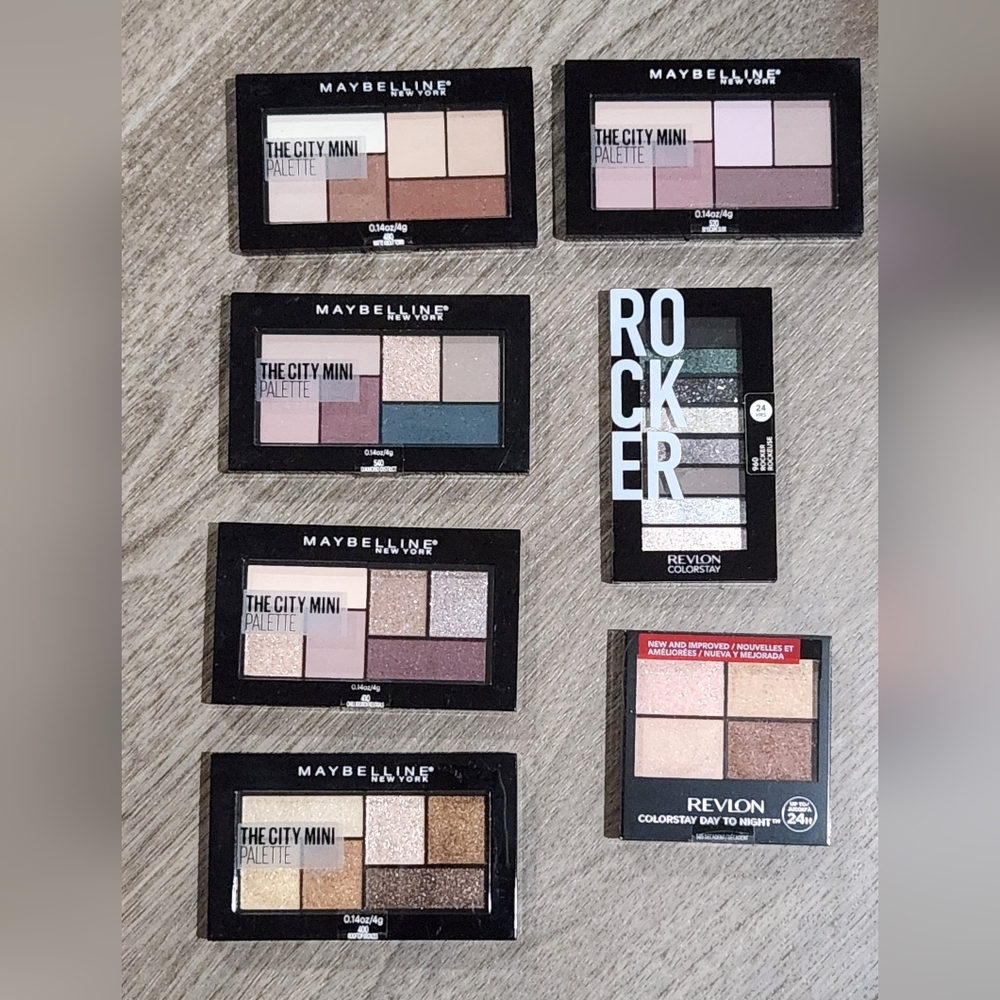 Maybelline & Rolvon Eyeshadow Palette Bundle